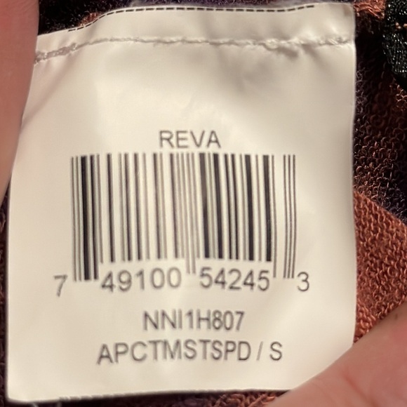 BCBGMaxAzria Reva Sweater NNI1H807 Ombré Purple Orange Size Small Viscose Linen - Picture 12 of 12